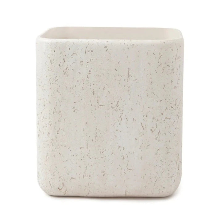 Aman Waste Basket, Ivory