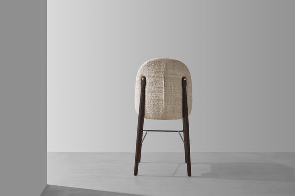 Ames Bar Chair, Smoked Oak/Gema/Arda Pearl