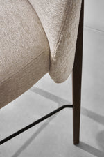 Ames Bar Chair, Smoked Oak/Gema/Arda Pearl