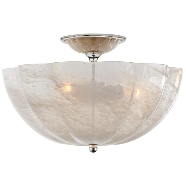 Rosehill Semi-Flush, Polished Nickel