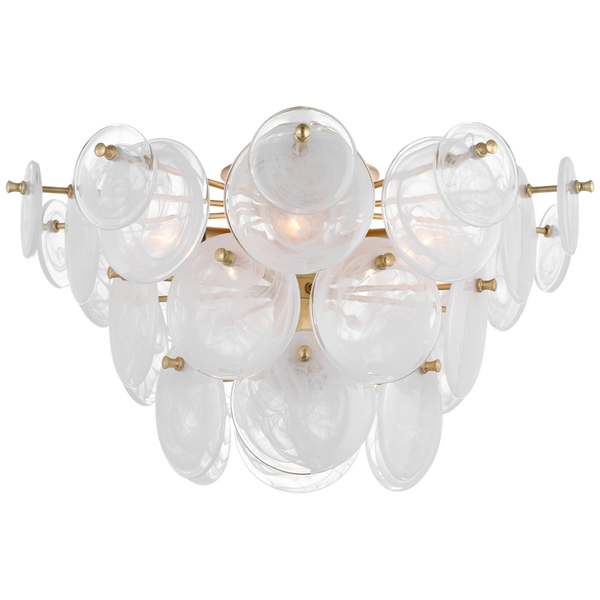 Loire Large Tiered Flush Mount, Gild