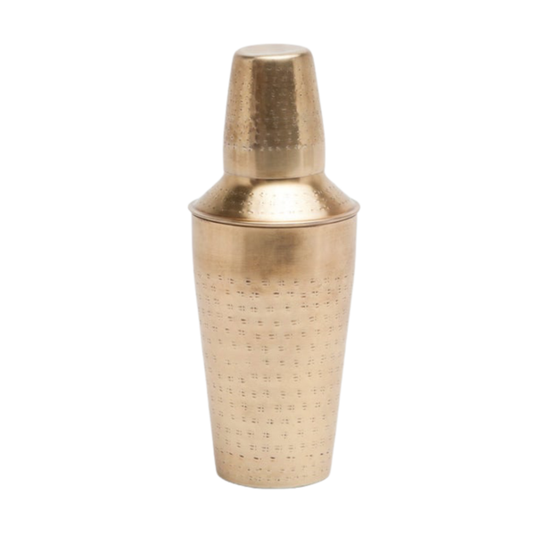 Winsford Antique Hammered Brass Cocktail Shaker