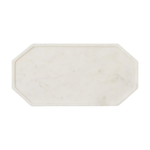 Aila White Marble Serving Tray, 14"W