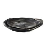 Beatrix Serving Trays - Black Swirled, 2 sizes