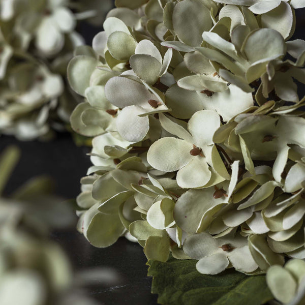 Artificial Hydrangea, Soft Green, 13.39"