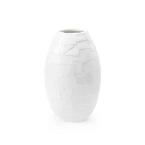 Apsis Vase, Blanc De Chine, 12"