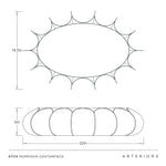 Morrison Centerpiece, 22"W
