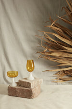 Aurelia Coupe Glass, Ochre