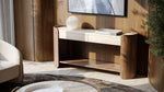 Fleur Console Table, 66.75"W x 16"D x 31"H