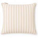 The Euro Throw Pillow - Monaco Natural Stripe, 26" x 26"