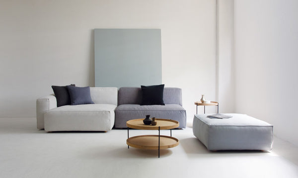 Humla End Table, Light Oak, 18.9"Dia x 22"H