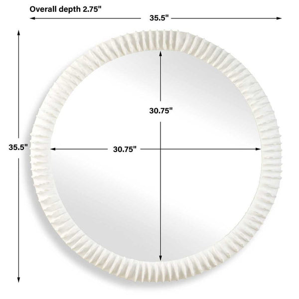 Akiko Round Mirror, 36"Dia