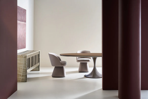 Vuelta Upholstered Dining Chair - Taupe