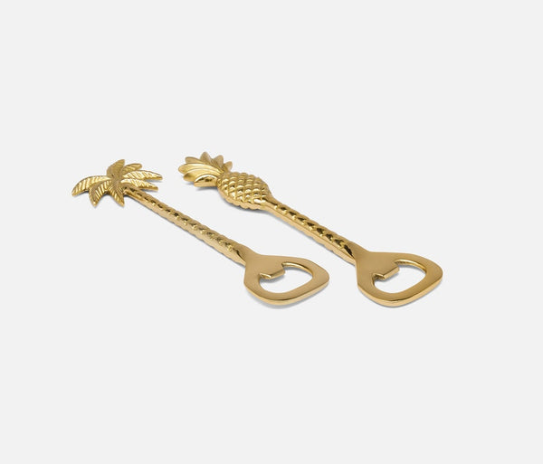 Crawford Polished Gold Bottle Opener, S/2