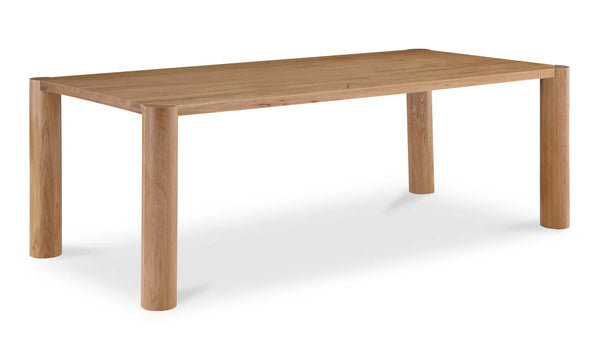 Post Small Dining Table - Natural Oak, 76" W x 36" D