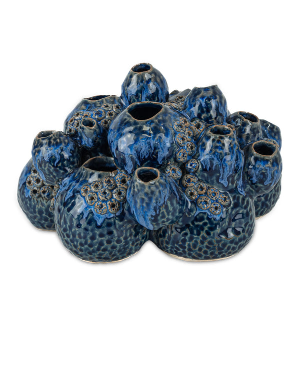 Sulawasi Blue Shells, 6.75"H x 7.5"W x 10"D