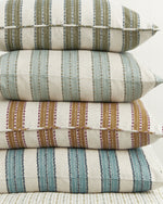 Kesula Celadon Moss Linen Cushion, 20" x 20"