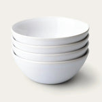 Pearl White Breakfast Bowls, Set of 4