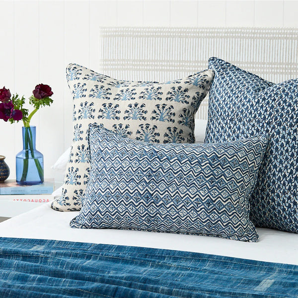 Samode Riviera Linen Cushion, 20" x 20"