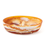 Hugo Serving Bowl - Amber Swirled, 13.5"Dia