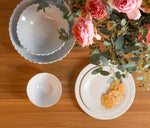 Adina Antique White Serving Bowl
