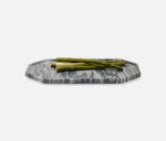 Aila Gray Marble Serving Tray, 14"W