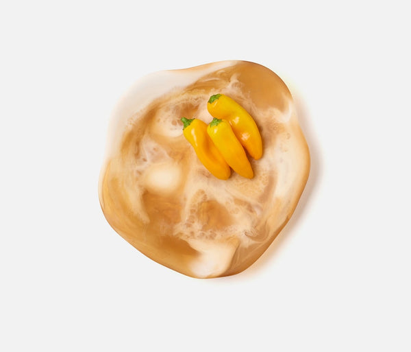 Beatrix Serving Trays - Amber Swirled, 2 Sizes