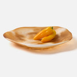 Beatrix Serving Trays - Amber Swirled, 2 Sizes
