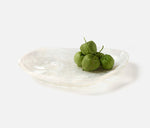 Beatrix Serving Trays - White Swirled, 2 Sizes