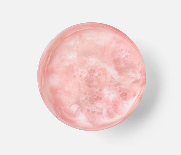 Benno Fruit Bowl - Pink/Green Swirled, 13" Dia