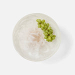 Benno Fruit Bowl - White/Amber Swirled, 13"Dia