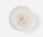 Benno Fruit Bowl - White/Amber Swirled, 13"Dia