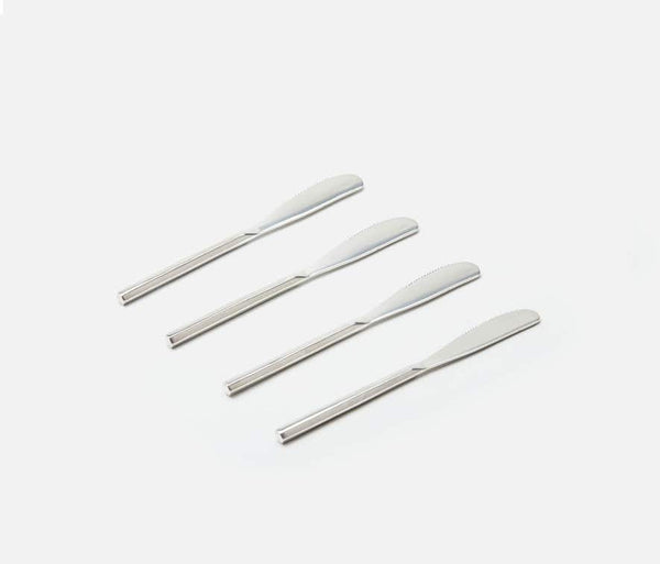 Gwen Polished Silver Spreaders, Set of 4