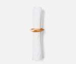 Tansy Amber Swirled Napkin Ring, S/4
