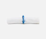 Tansy Blue Swirled Napkin Ring, S/4