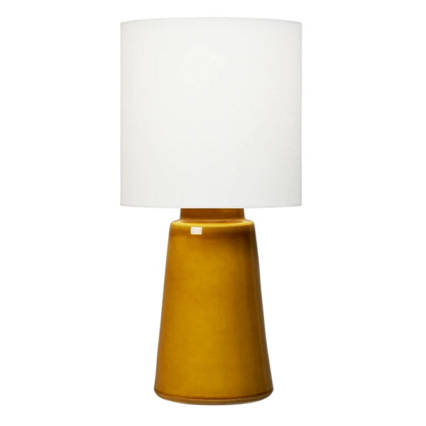 Vessel Medium Table Lamp, Olive, 23"H