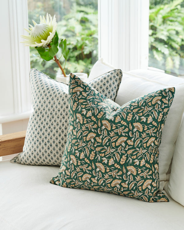 Antibes Byzantine Linen Cushion, 20" x 20"