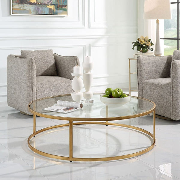 Radius Coffee Table, 48"Dia x 15"H