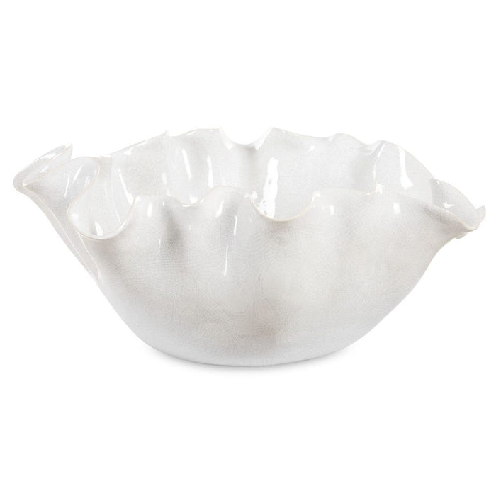Ruffle Bloom Bowl, 16"W x 7"H x 14"D