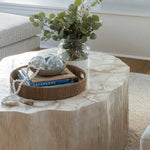 Monarch Round Tray, Natural, Large, 22"Dia