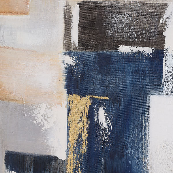 Waterfront Hand Painted Canvas, 49"W x 73"H