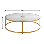 Radius Coffee Table, 48"Dia x 15"H