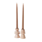 Cairo Candleholder, Natural Stone, 4.25"