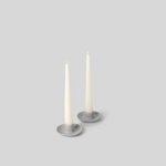 Dove Grey Candle Holders, Set of 2