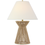 Antigua Table Lamp, Natural Abaca, 29"