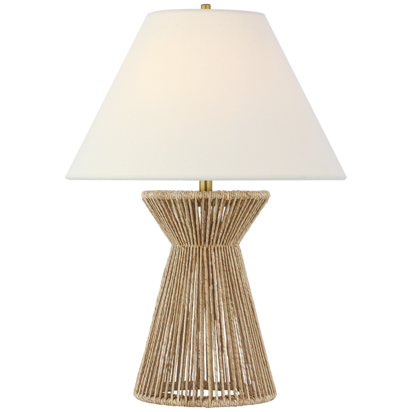 Antigua Table Lamp, Natural Abaca, 29"