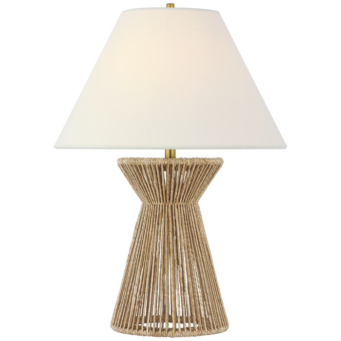 Antigua Table Lamp, Natural Abaca, 29"