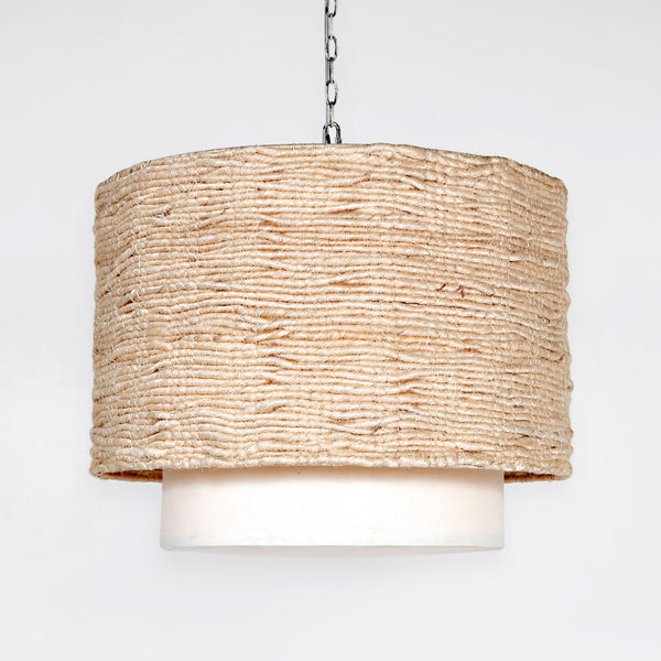 Amani Drum, 28"Dia, Bleached Abaca