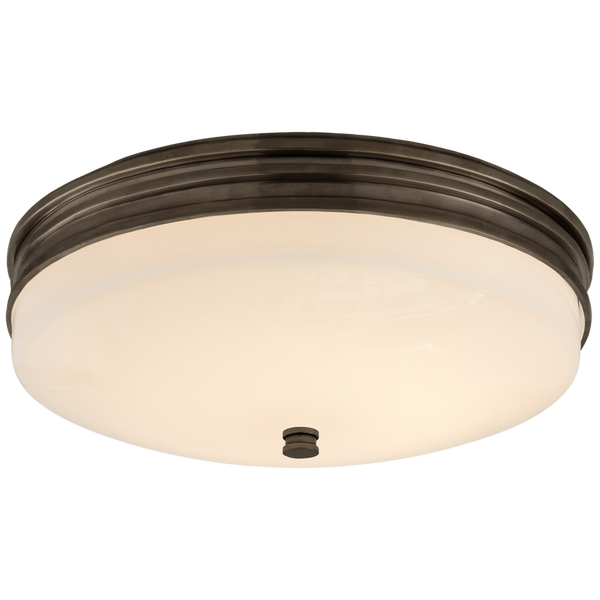Launceton Small Flush Mount, Bronze, 12.75"W