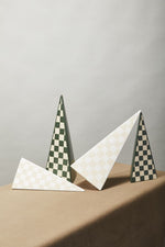 Checker Tree Figurine Green, 11"